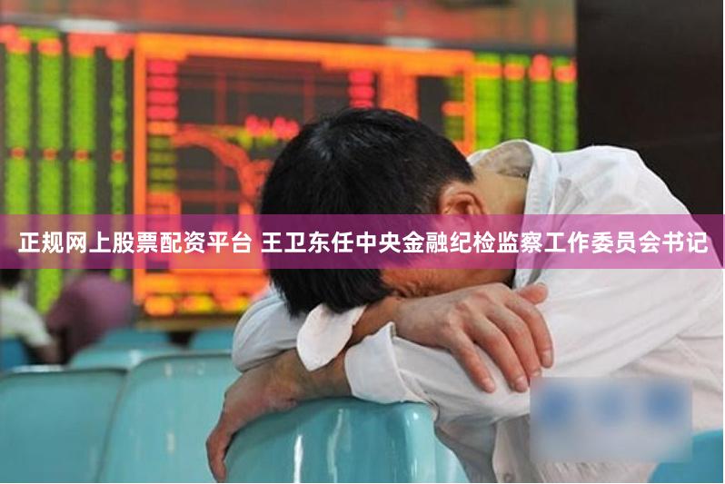 正规网上股票配资平台 王卫东任中央金融纪检监察工作委员会书记